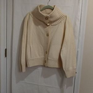 DKNY Vintage 100% Ivory Wool Sweater